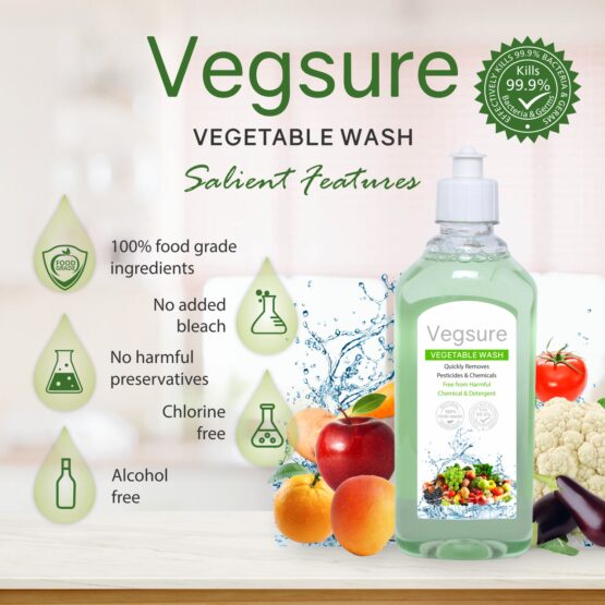 Vegsure Vegetable and Fruit Wash 500 ml Listing 06