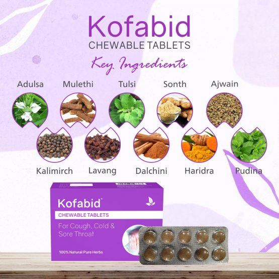 Kofabid Chewable Tablets (1 x 10 Blister) Listing 04