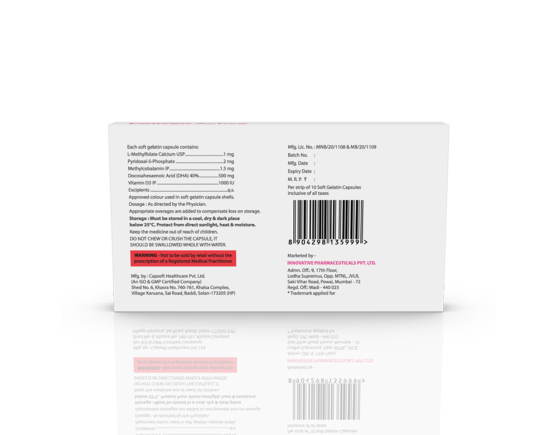 Folizen Active Softgels (Capsoft) Inner Carton Back