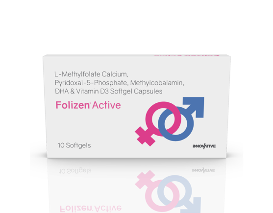 Folizen Active Softgels (Capsoft) Inner Carton Front