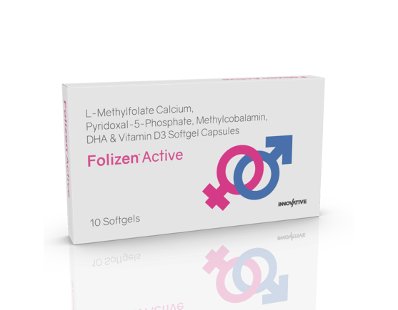 Folizen Active Softgels (Capsoft) Inner Carton Left