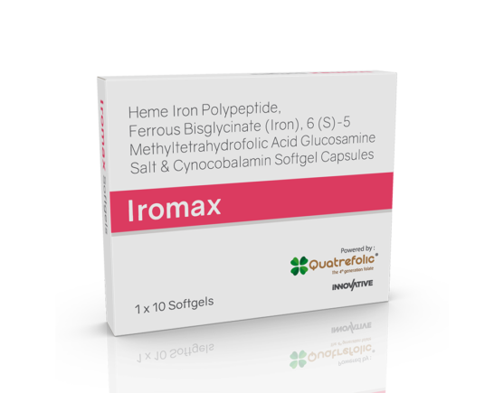 Iromax Softgels (Capsoft) Inner Carton Left