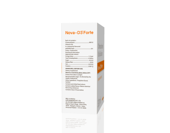 Nova-D3 Drops 30 ml (IOSIS) Back Right