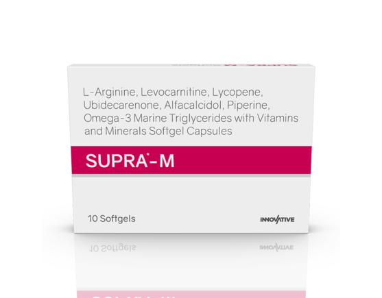 Supra-M Softgels (Capsoft) Inner Carton Front