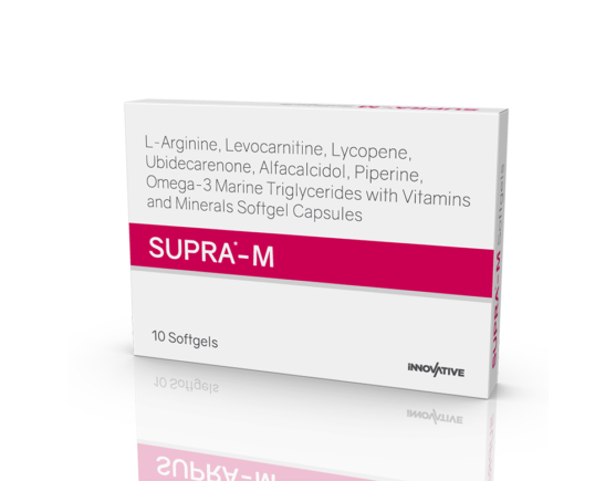 Supra-M Softgels (Capsoft) Inner Carton Right