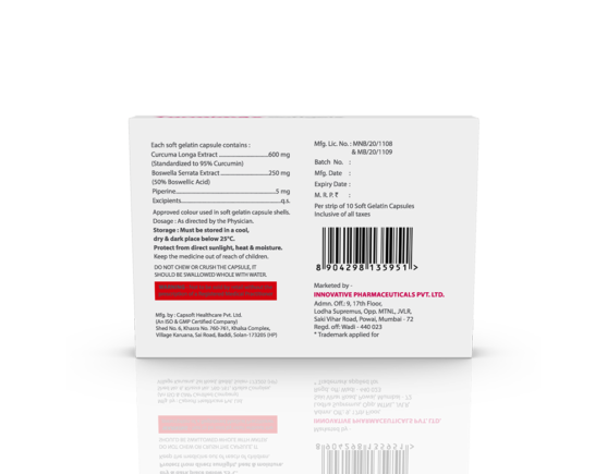 Turmimax Softgels (Capsoft) Inner Carton Back