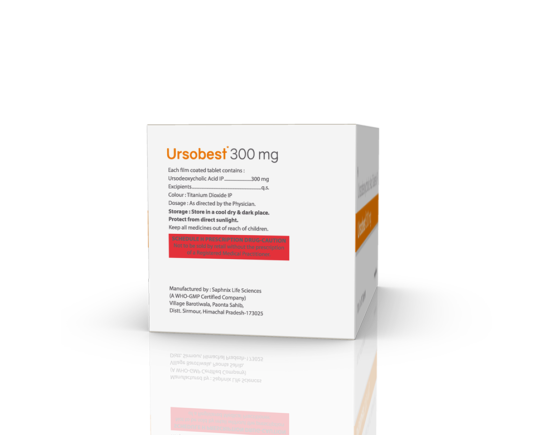 Ursobest 300 mg Tablets (10 x 1 x 15) (Saphnix)_Outer Right Side