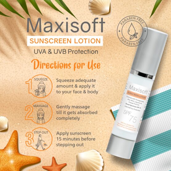 Maxisoft Sunscreen Lotion (SPF 75) 50 ml 07