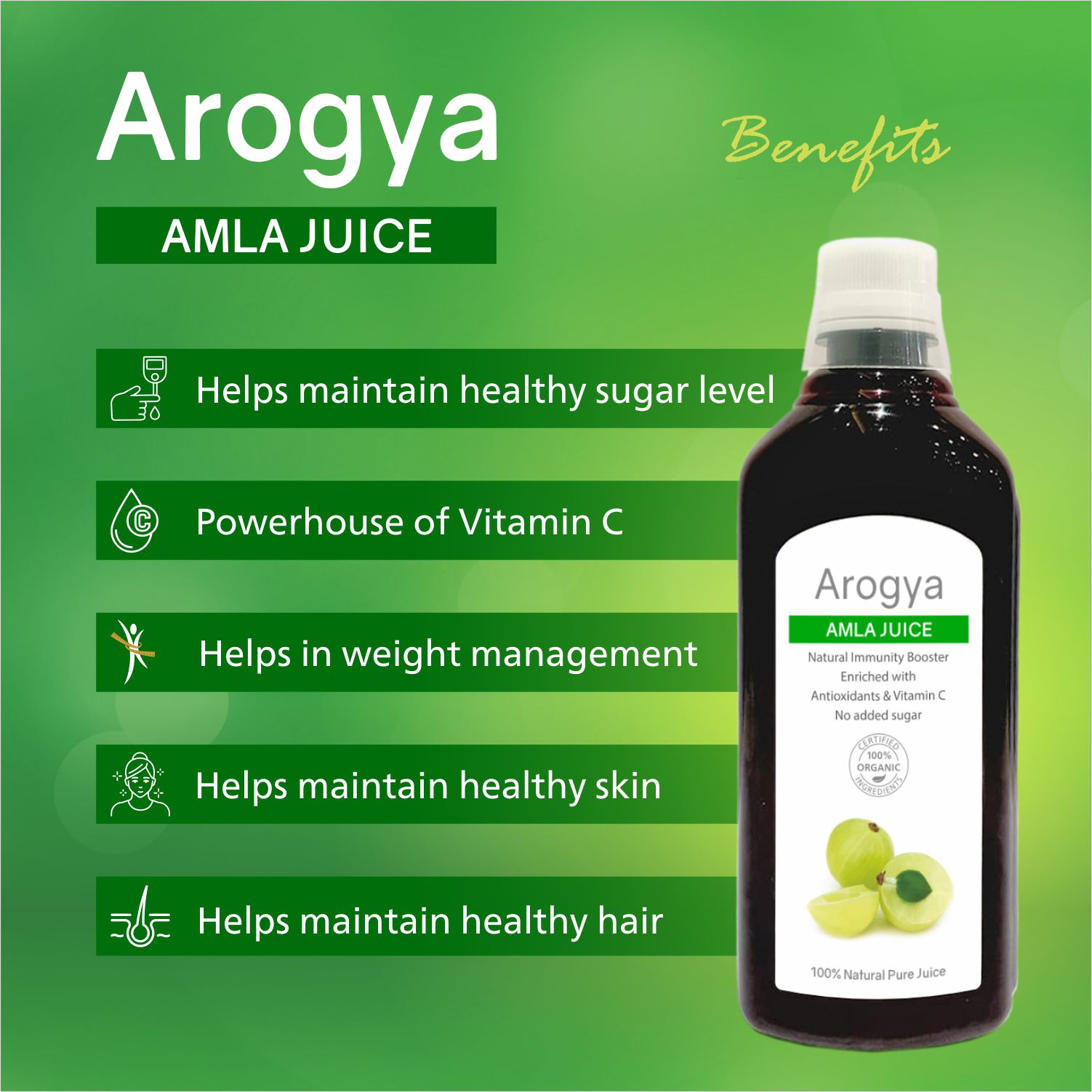 Arogya Amla Juice 1 litre - Image 4