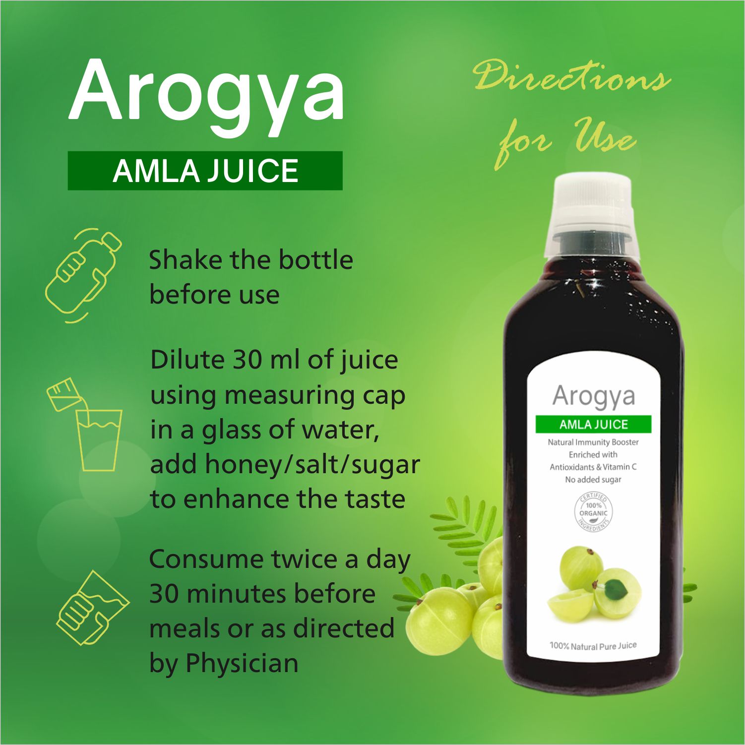 Arogya Amla Juice 1 litre - Image 6
