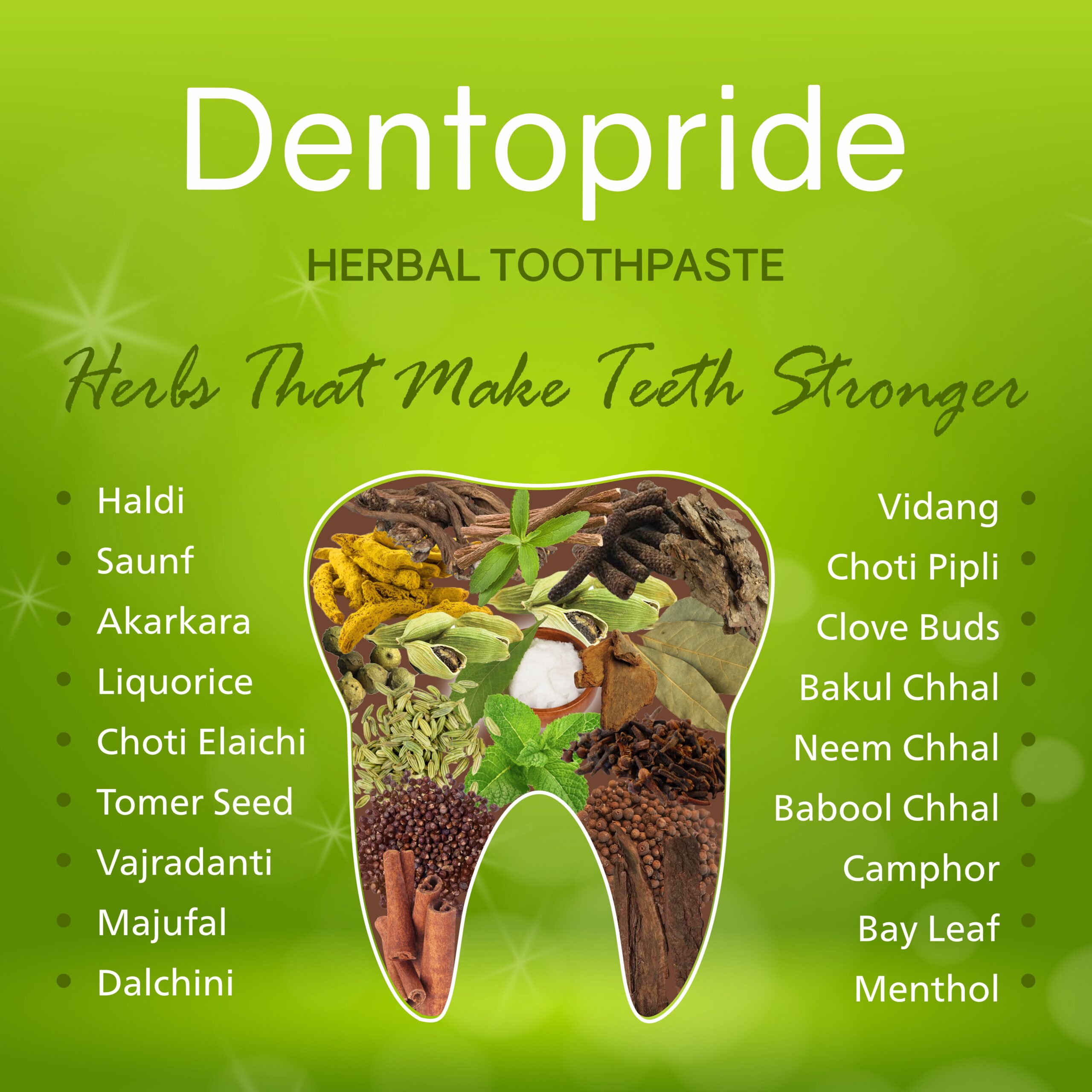 Dentopride Herbal Toothpaste 100 gm - Image 3