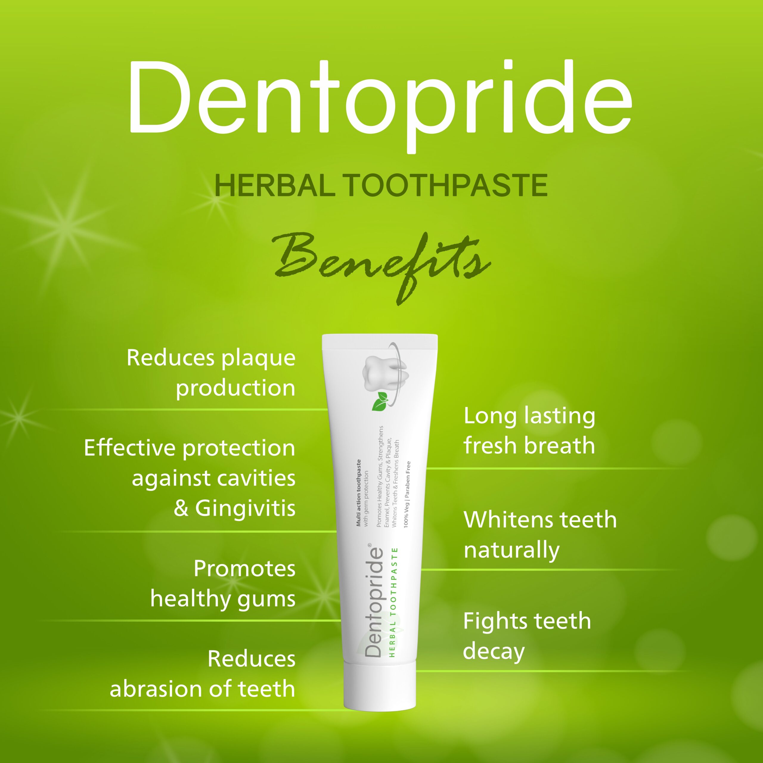 Dentopride Herbal Toothpaste 100 gm - Image 4