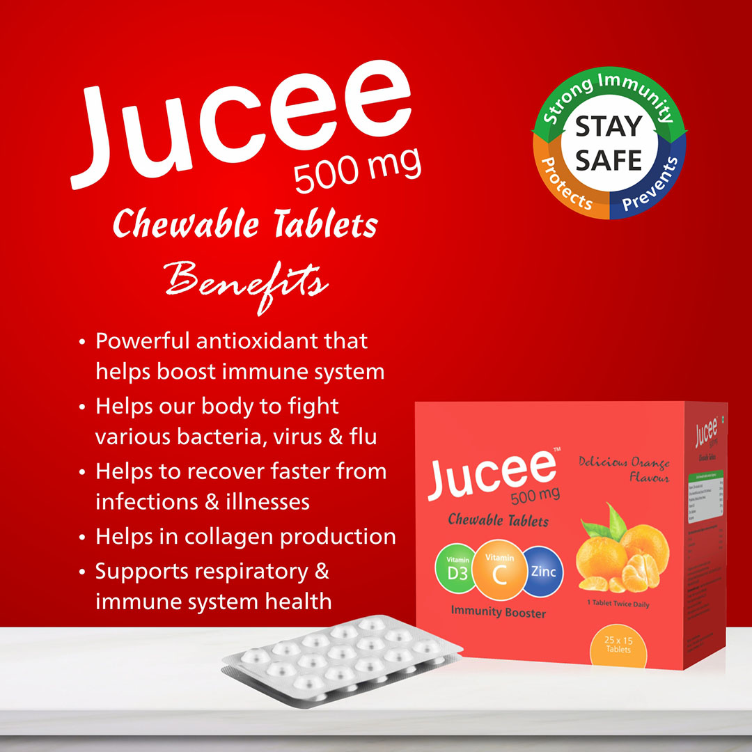 Jucee 500 mg Chewable Tablets (Orange) - Image 2