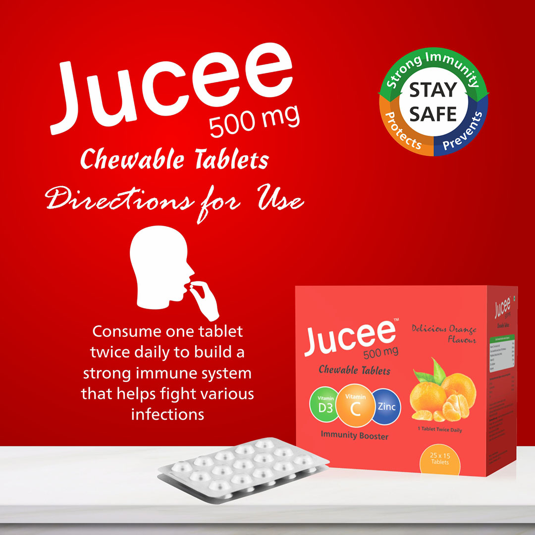 Jucee 500 mg Chewable Tablets (Orange) - Image 3