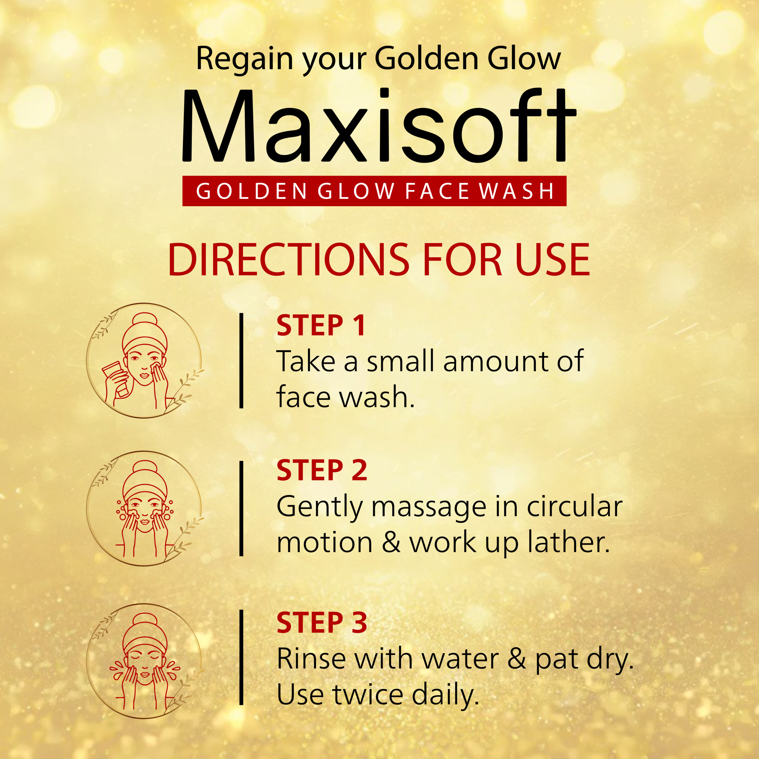 Maxisoft Golden Glow Face Wash - Image 7