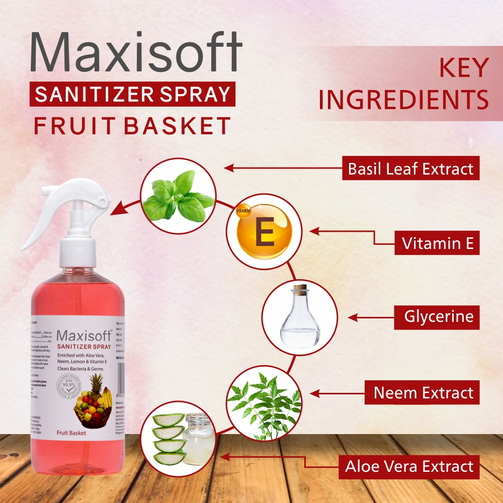 Maxisoft Hand Sanitizer (Spray) Fruit Basket 500 ml - Image 3