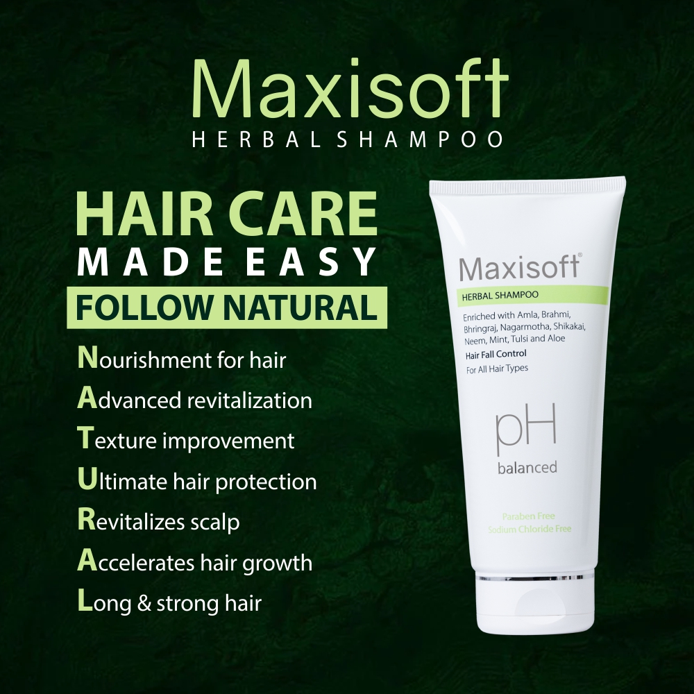 Maxisoft Herbal Shampoo 200 ml - Image 4