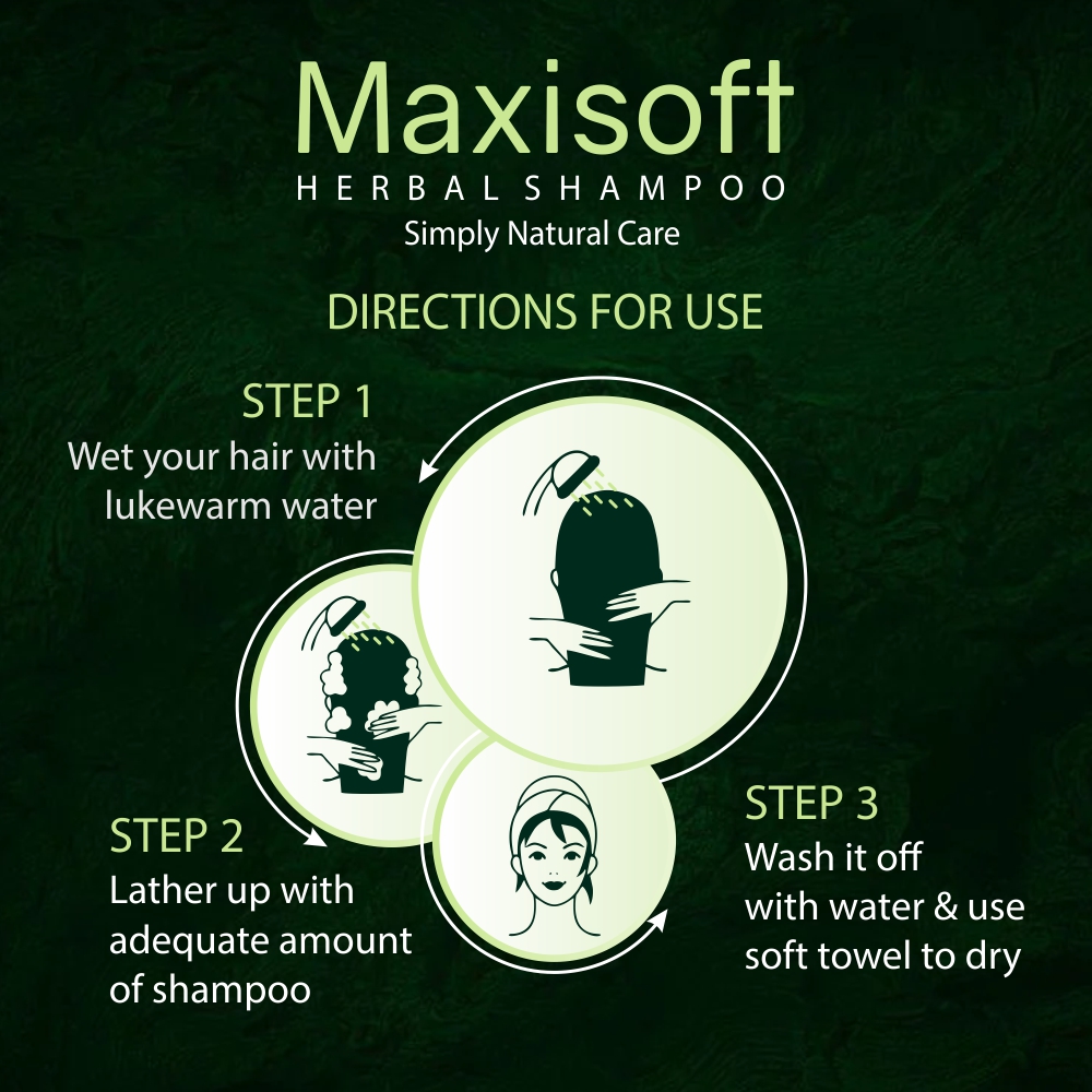 Maxisoft Herbal Shampoo 200 ml - Image 6