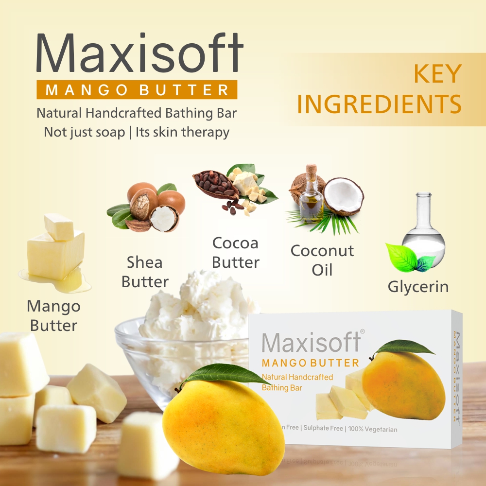 Maxisoft Mango Butter Bathing Bar - Image 3