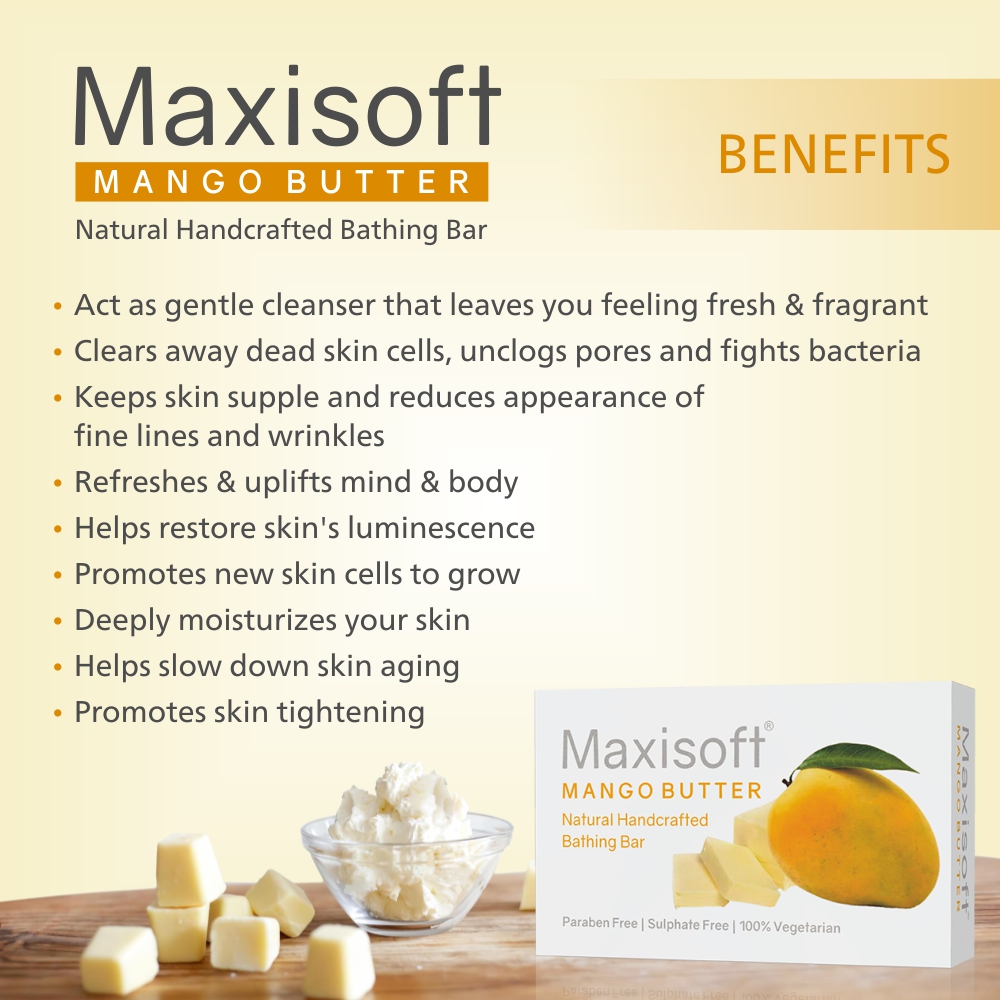 Maxisoft Mango Butter Bathing Bar - Image 5