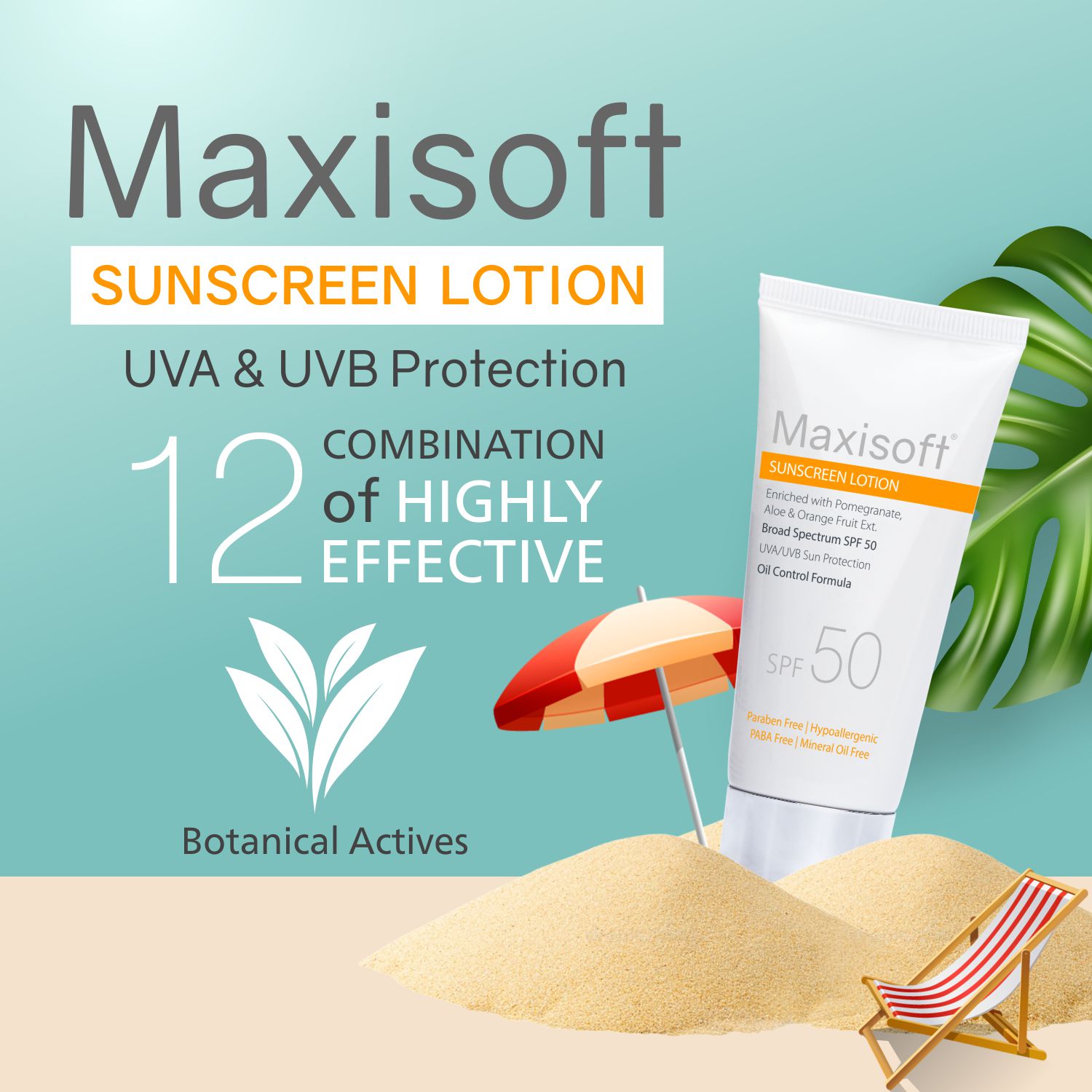 Maxisoft Sunscreen Lotion (SPF 50) - Image 2