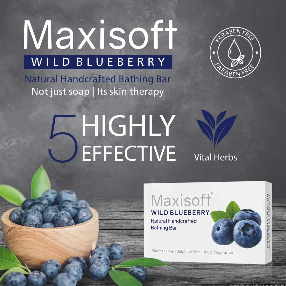 Maxisoft Wild Blueberry Bathing Bar - Image 2