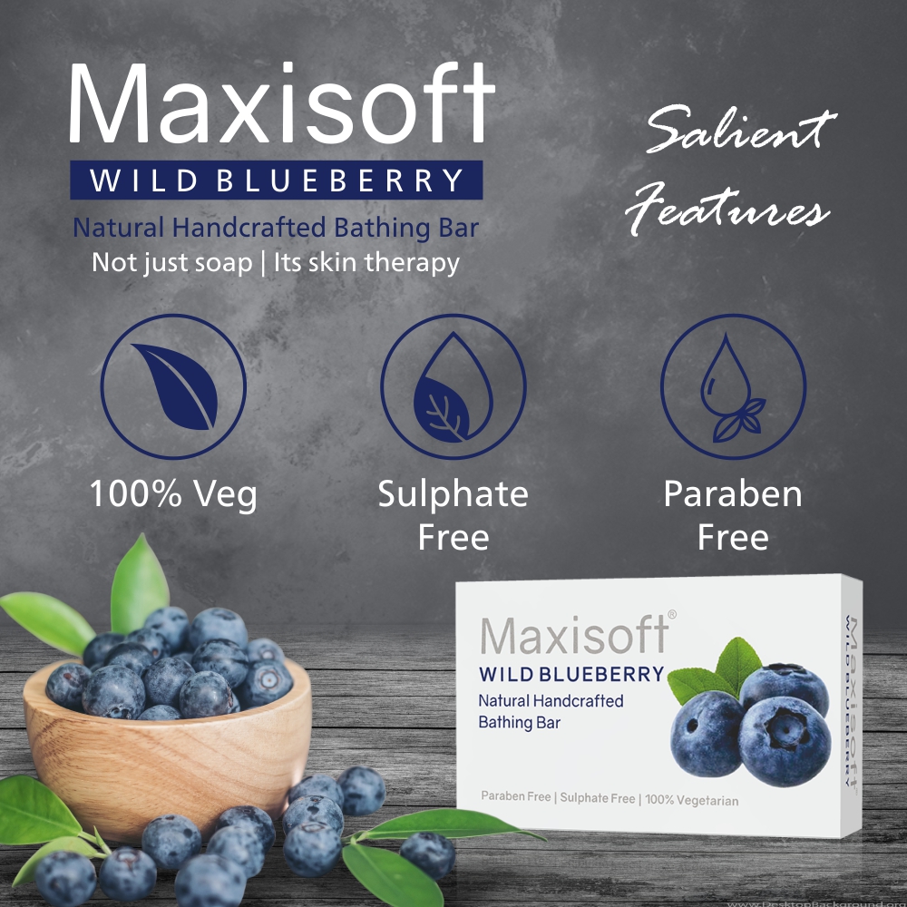 Maxisoft Wild Blueberry Bathing Bar - Image 6