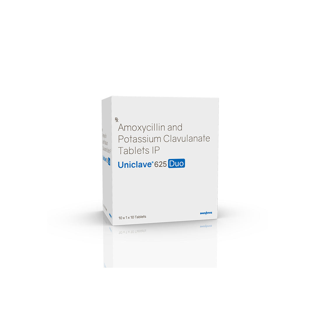 Uniclave 625 mg Duo Tablets (1 x 10) Alu-Strip - Image 2