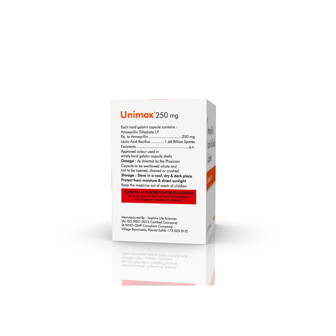 Unimox 250 mg Capsules - Image 5